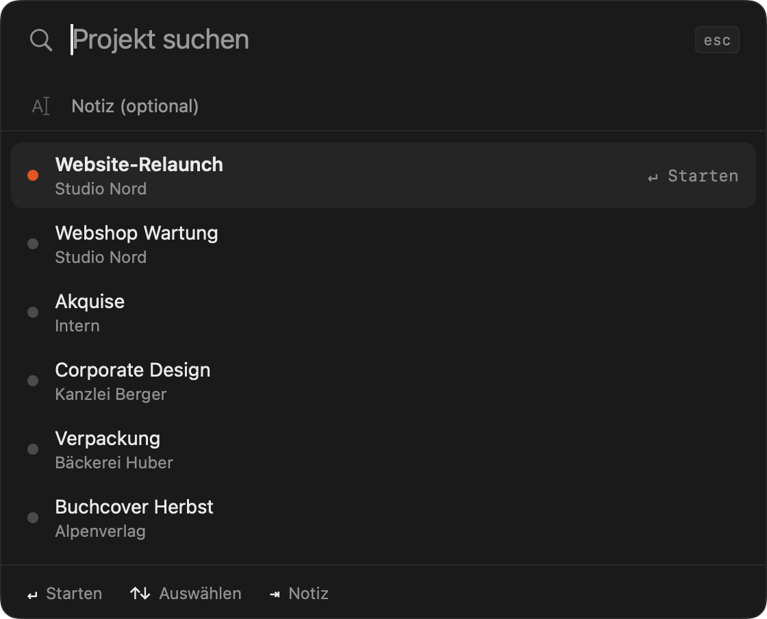 WerkTakt-Projektwechsler
